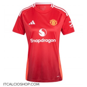 Manchester United Prima Maglia Femmina 2024-25 Manica Corta